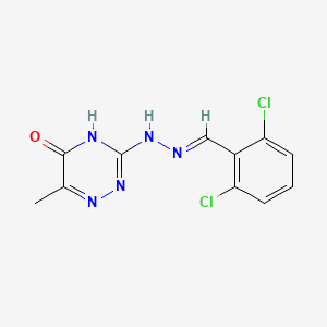 2,6-Dichlorobenzaldehyde (6-methyl-5-oxo-4,5-dihydro-1,2,4-triazin-3-yl)hydrazone