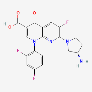 molecular formula C19H15F3N4O3 B1204549 (S)-托舒氟沙星 