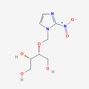 molecular formula C8H13N3O6 B1204551 (2S,3R)-3-(2-硝基-1H-咪唑-1-基甲氧基)-1,2,4-丁三醇 