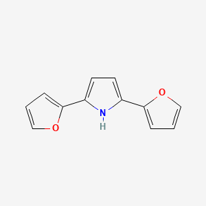 molecular formula C12H9NO2 B12045537 2,5-Di(furan-2-yl)-1H-pyrrole 