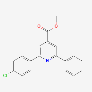 Methyl 2-(4-chlorophenyl)-6-phenylpyridine-4-carboxylate