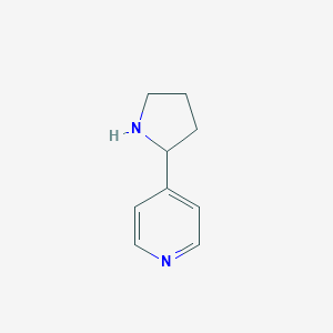molecular formula C9H12N2 B120456 4-吡咯烷-2-基吡啶 CAS No. 128562-25-4