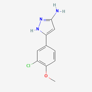 3-(3-chloro-4-methoxyphenyl)-1H-pyrazol-5-amine