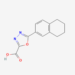 5-(1,2,3,4-Tetrahydronaphthalen-7-yl)-1,3,4-oxadiazole-2-carboxylic acid