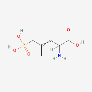 molecular formula C6H12NO5P B1204577 2-Amino-4-methyl-5-phosphonopent-3-enoic acid 