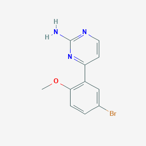 4-(2-Methoxy-5-bromo-phenyl)-pyrimidin-2-ylamine