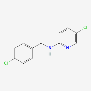 5-chloro-N-[(4-chlorophenyl)methyl]pyridin-2-amine