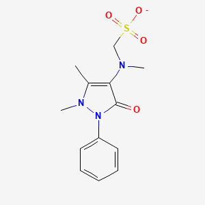 molecular formula C13H16N3O4S- B1204610 Metamizole(1-) 