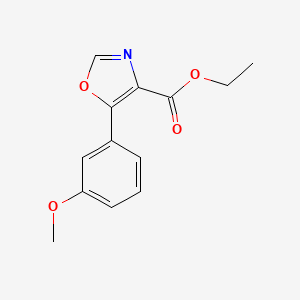 molecular formula C13H13NO4 B12046120 Ethyl 5-(3-methoxyphenyl)oxazole-4-carboxylate 