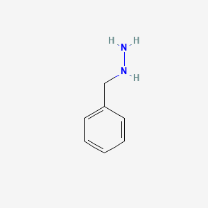 molecular formula C7H10N2 B1204620 Benzylhydrazine CAS No. 555-96-4