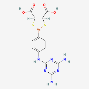 molecular formula C13H13AsN6O4S2 B1204634 美拉索尼 CAS No. 37526-80-0