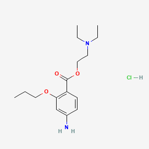 molecular formula C16H27ClN2O3 B1204642 盐酸丙氧卡因 CAS No. 550-83-4