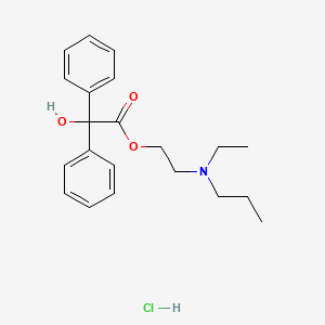 molecular formula C21H28ClNO3 B1204646 盐酸苯那普嗪 CAS No. 3202-55-9