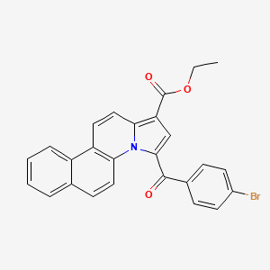 molecular formula C26H18BrNO3 B12046521 Ethyl 3-(4-bromobenzoyl)benzo[f]pyrrolo[1,2-a]quinoline-1-carboxylate CAS No. 81141-13-1