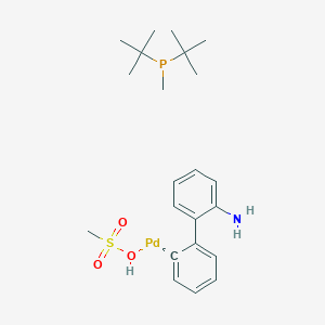 molecular formula C22H35NO3PPdS- B12046571 (t-Bu)2PMe-Pd-G3 