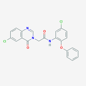 N-(5-Chloro-2-phenoxyphenyl)-2-(6-chloro-4-oxoquinazolin-3(4H)-yl)acetamide