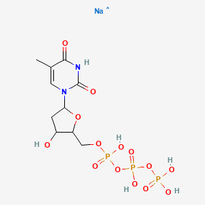 molecular formula C10H17N2NaO14P3 B12046644 Thymidine 5'-triphosphate sodium salt (dTTP) 