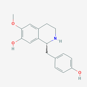 molecular formula C17H19NO3 B1204666 (R)-小檗碱 CAS No. 2196-60-3