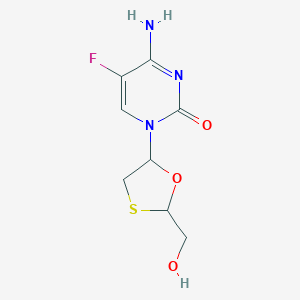 molecular formula C8H10FN3O3S B120467 Racivir CAS No. 144371-00-6
