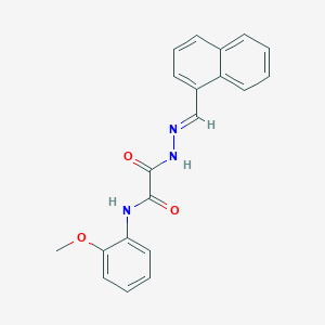 molecular formula C20H17N3O3 B12046738 N-(2-Methoxyphenyl)-2-(2-(1-naphthylmethylene)hydrazino)-2-oxoacetamide CAS No. 331265-58-8