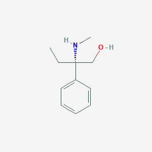 molecular formula C11H17NO B12046769 (S)-2-(Methylamino)-2-phenylbutan-1-ol, AldrichCPR 