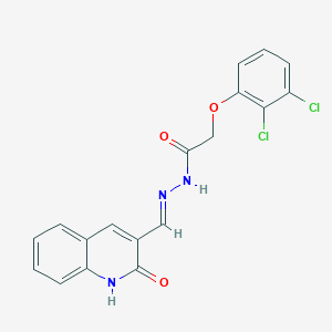 2-(2,3-Dichlorophenoxy)-N'-((2-oxo-1,2-dihydroquinolin-3-yl)methylene)acetohydrazide