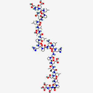 L-Threonine,l-a-aspartyl-L-a-glutamyl-L-Leucyl-L-prolyl-L-glutaminyl-L-Leucyl-L-valyl-L-threonyl-L-Leucyl-L-prolyl-L-histidyl-L-prolyl-L-asparaginyl-L-Leucyl-l-histidylglycyl-l-prolyl-l-a-glutamyl-l-