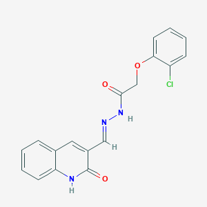 2-(2-Chlorophenoxy)-N'-((2-oxo-1,2-dihydroquinolin-3-yl)methylene)acetohydrazide