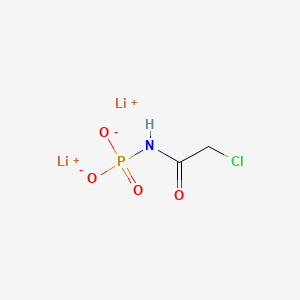 molecular formula C2H3ClLi2NO4P B1204728 N-chloroacetylphosphoramidate CAS No. 61727-65-9