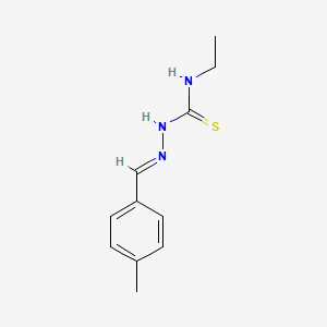 1-ethyl-3-[(E)-(4-methylphenyl)methylideneamino]thiourea