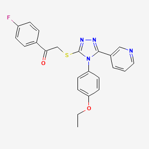 2-{[4-(4-ethoxyphenyl)-5-(pyridin-3-yl)-4H-1,2,4-triazol-3-yl]sulfanyl}-1-(4-fluorophenyl)ethanone