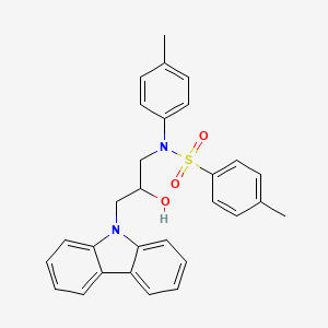 N-[3-(9H-carbazol-9-yl)-2-hydroxypropyl]-4-methyl-N-(4-methylphenyl)benzenesulfonamide