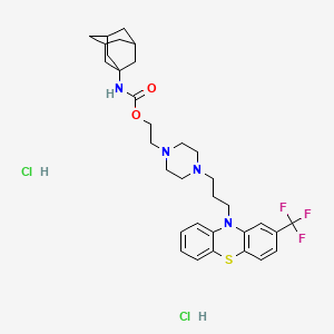 molecular formula C33H43Cl2F3N4O2S B1204744 Fluphenazine adamantylcarbamate CAS No. 59032-09-6
