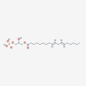 molecular formula C21H39O7P B12047626 2-Hydroxy-3-(phosphonooxy)propyl (9Z,12Z)-octadeca-9,12-dienoate CAS No. 22002-88-6