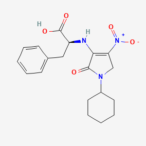 N-(4-Nitro-1-cyclohexyl-2-oxo-3-pyrrolin-3-yl)phenylalanine