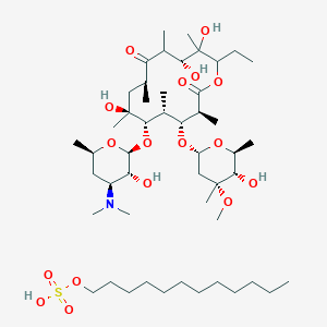 molecular formula C49H93NO17S B12047770 Erythromycin estolate, European Pharmacopoeia (EP) Reference Standard 