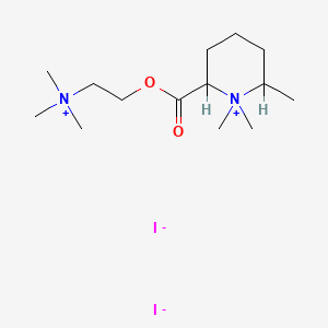 molecular formula C14H30I2N2O2 B1204787 Dimecolonium iodide CAS No. 3425-97-6