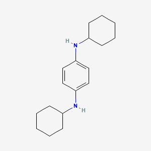 molecular formula C18H28N2 B1204789 N,N'-Dicyclohexyl-p-phenylenediamine CAS No. 4175-38-6