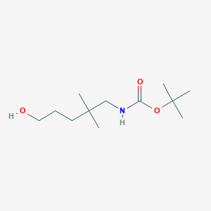 molecular formula C12H25NO3 B12047918 tert-butylN-(5-hydroxy-2,2-dimethylpentyl)carbamate 