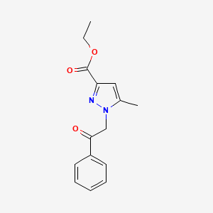 Ethyl 5-methyl-1-(2-oxo-2-phenylethyl)-1H-pyrazole-3-carboxylate