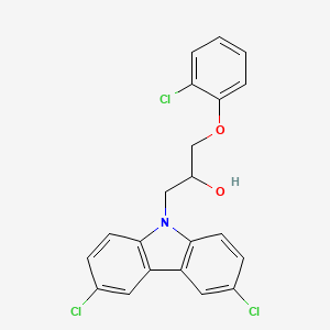 1-(2-chlorophenoxy)-3-(3,6-dichloro-9H-carbazol-9-yl)-2-propanol