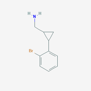 [2-(2-Bromophenyl)cyclopropyl]methanamine