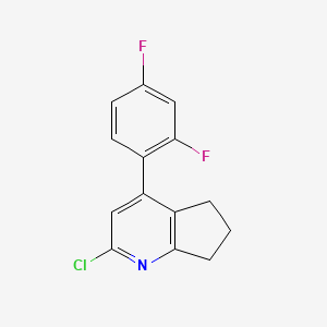 2-Chloro-4-(2,4-difluoro-phenyl)-6,7-dihydro-5H-[1]pyrindine