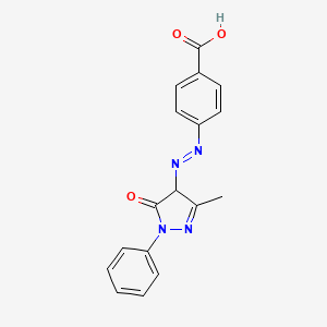 4-[(4,5-Dihydro-3-methyl-5-oxo-1-phenyl-1H-pyrazol-4-YL)azo]benzoic acid