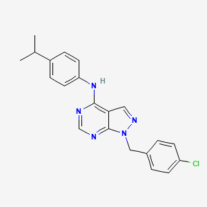 1-(4-chlorobenzyl)-N-[4-(propan-2-yl)phenyl]-1H-pyrazolo[3,4-d]pyrimidin-4-amine