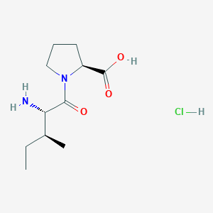 (2S)-1-[(2S,3S)-2-amino-3-methylpentanoyl]pyrrolidine-2-carboxylic acid;hydrochloride