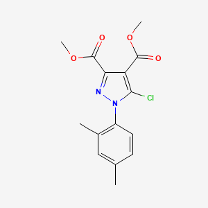 dimethyl 5-chloro-1-(2,4-dimethylphenyl)-1H-pyrazole-3,4-dicarboxylate