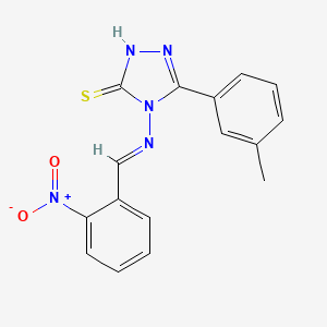 4-((2-Nitrobenzylidene)amino)-5-(m-tolyl)-4H-1,2,4-triazole-3-thiol