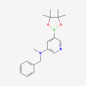 N-Benzyl-N-methyl-5-(4,4,5,5-tetramethyl-1,3,2-dioxaborolan-2-YL)pyridin-3-amine