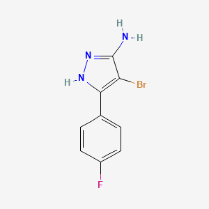 4-bromo-5-(4-fluorophenyl)-1H-pyrazol-3-amine